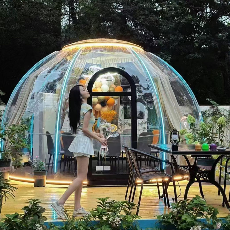 Kuppeltelk Bubble Room kokkupandavad kodud